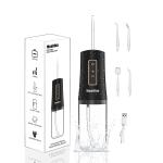 IHealthia-Water-Flosser-Teeth-Cleaner, Rechargeable - Waterproof, Portable Cordless Dental Oral Irrigator, Water flossers for Teeth, 3 Modes 4 Nozzles, for Home&Travel
