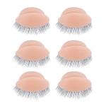 WBCBEC 3 Pairs Replacement Eyelids for Mannequin Head Removable Realistic Eyelids with Eyelashes Mannequin Head Eyelids for Eyelash Training Practice Makeup Eyelash Extensions