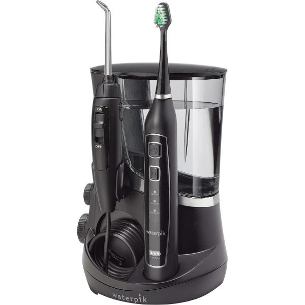 Waterpik Complete Care 5.0 Water Flosser + Sonic Electric Toothbrush, Black WP-862