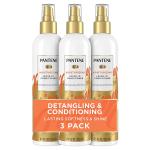 Pantene Conditioning Detangler Spray, Nutrient Boost, Pro-V Repair and Protect for Damaged Hair, 8.5 oz, 3 count (Packaging May Vary)