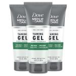 Dove Men+Care Styling Gel for a Strong Hold Hair Taming Gel Hair Styling Product for Thicker and Healthier Looking Hair, 7 Fl oZ (Pack of 3)