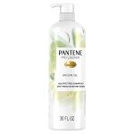 Pantene Sulfate Free Argan Oil Shampoo for Dry Damaged hair, Safe for Color Treated Hair, Smoothing and Moisturizing, Nutrient Infused with Vitamin B5, Anti Frizz, Pro-V Blends, 30.0 oz