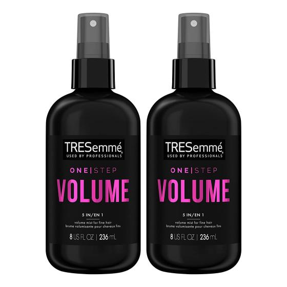 TRESemmé One Step 5-in-1 Volumizing Hair Styling Mist One Step Volume 2 Count For Fine Hair Hair Care Product for Soft, Weightless Volume 8 oz