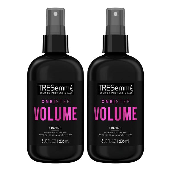 TRESemmé One Step 5-in-1 Volumizing Hair Styling Mist One Step Volume 2 Count For Fine Hair Hair Care Product for Soft, Weightless Volume 8 oz