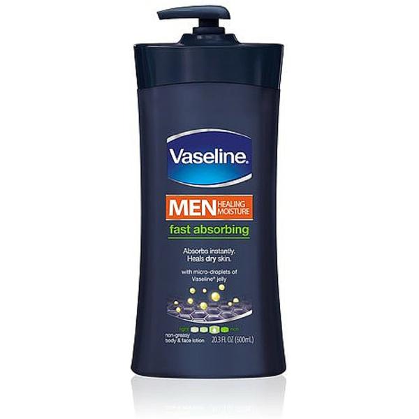 Vaseline Men Body & Face Lotion, Fast Absorbing 20.3 oz (1 Pack)