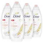 Dove Soothing Care Body Wash for Sensitive Skin with Calendula-Infused Oils Hydrates and Replenishes Skin Sulfate Free, 22 Fl Oz (Pack of 4)