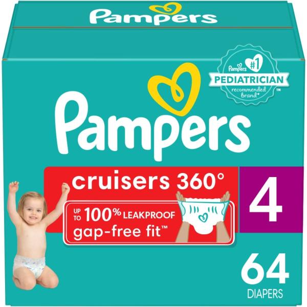 Pampers Cruisers 360 Diapers Size 4 64 Count