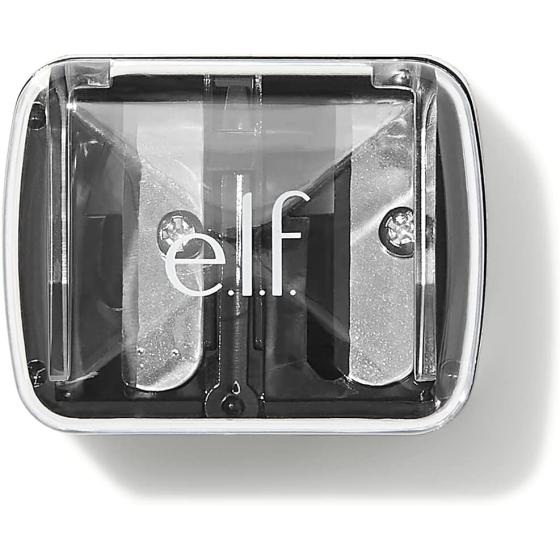e.l.f. Dual-Pencil Sharpener, Convenient, Essential Tool, Sharpens, Easy To Clean, Travel-Friendly, Compact, Vegan & Cruelty-Free, 1 Count (Pack of 1)