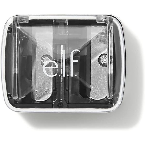 e.l.f. Dual-Pencil Sharpener, Convenient, Essential Tool, Sharpens, Easy To Clean, Travel-Friendly, Compact, Vegan & Cruelty-Free, 1 Count (Pack of 1)