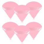 6 Pieces Powder Puff Face Makeup Puffs,Triangle Wedge Shape Soft Velour Powders Puffs for Loose Mineral Powder Body Powder Cosmetic Foundation Wet Dry Beauty Makeup Tool(Pink)