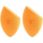Real Techniques Miracle Complexion Sponge Duo, Makeup Blending Sponges, For Foundation, Light To Medium Coverage, Natural, Dewy Makeup, Orange Sponge, Latex-Free Foam, Packaging May Vary, 2 Count