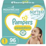Pampers Swaddlers Newborn Diaper Size 1 96 Count