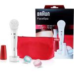 Braun FaceSpa 852 (Japanese Edition) Women's Miniature Epilator, Electric Hair Removal, with 2 Facial Cleansing Brushes, Beauty Pouch and Stand
