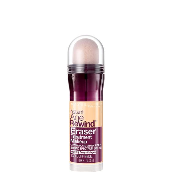 Maybelline Instant Age Rewind Eraser Treatment Makeup with SPF 18, Anti Aging Concealer Infused with Goji Berry and Collagen, Buff Beige, 1 Count