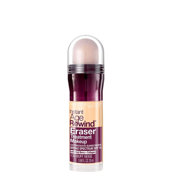 Maybelline Instant Age Rewind Eraser Treatment Makeup with SPF 18, Anti Aging Concealer Infused with Goji Berry and Collagen, Buff Beige, 1 Count