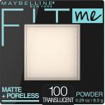 Maybelline Fit Me Matte + Poreless Pressed Face Powder Makeup, Translucent, 1 Count