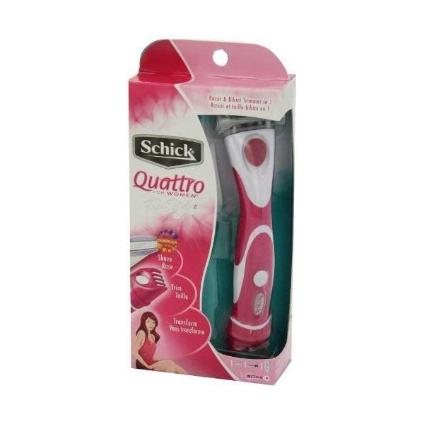 Schick Quattro For Women Trimstyle Razor & Bikini Trimmer (Color Mat Vary)
