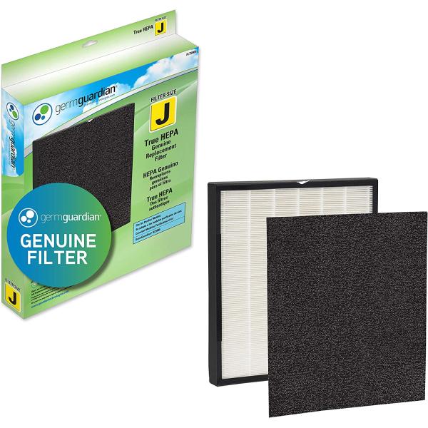Germ Guardian FLT5900 True HEPA GENUINE Air Purifier Replacement Filter J with Activated Charcoal Layer for GermGuardian Purifier AC5900WCA