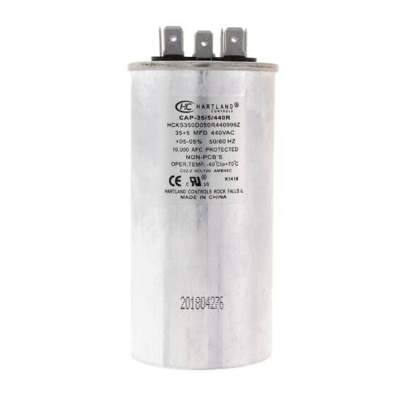 35 + 5 MFD Capacitor 370 or 440 VAC Oval Run Capacitor for Fan Motor Blower Condenser in Air Handler Straight Cool - Heat Pump Air Conditioner - Furnace - Pool Pump - by The HVAC Genius