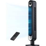 Dreo Tower Fan 42 Inch, Cruiser Pro T1 Quiet Oscillating Bladeless Fan with Remote, 6 Speeds, 4 Modes, LED Display, 12H Timer, Black Floor Standing Fan Powerful for Indoor Home Bedroom Office Room
