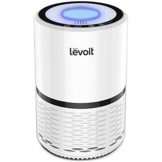 LEVOIT Air Purifiers for Home, H13 True HEPA Filter for Smoke, Dust, Mold, and Pollen in Bedroom, Ozone Free, Filtration System Odor Eliminators for Office with Optional Night Light, 1 Pack, White