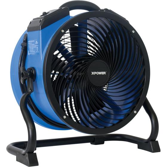 XPOWER FC-300 Heavy Duty Industrial High Velocity Whole Room Air Mover Air Circulator Utility Shop Floor Fan, Variable Speed, Timer, 14 inch, 2100 CFM