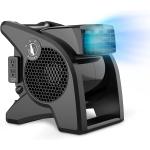 Lasko High Velocity Pivoting Utility Blower Fan, for Cooling, Ventilating, Exhausting and Drying at Home, Job Site, Construction, 2 AC Outlets, Circuit Breaker with Reset, 3 Speeds, 14", Black, U15617