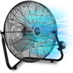 Lasko High Velocity Floor Fan with Wall mount Option, 3 Powerful Speeds, Pivoting Fan Head for Home, Garage, Attic, 20", Black, 2264QM
