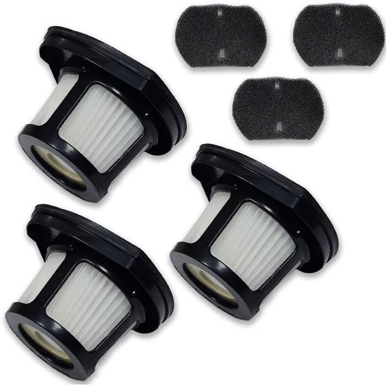 PUREBURG 3-Pack Replacement Vacuum Dust Bin Filters Compatible with Bissell 2390 2390a 2389 Auto-Mate Cordless Hand Car Vac 2284W Pet Hair Eraser Cordless Pet Hand Vacuums Part 1614212 1614203 1614204