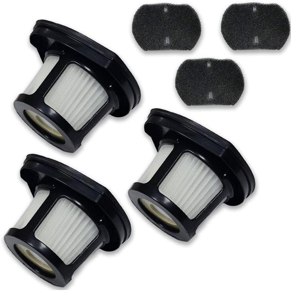 PUREBURG 3-Pack Replacement Vacuum Dust Bin Filters Compatible with Bissell 2390 2390a 2389 Auto-Mate Cordless Hand Car Vac 2284W Pet Hair Eraser Cordless Pet Hand Vacuums Part 1614212 1614203 1614204