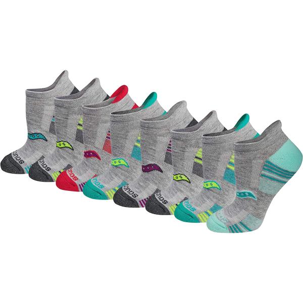 Saucony Women's Performance Heel Tab Athletic Socks (8 & 16 Pairs)