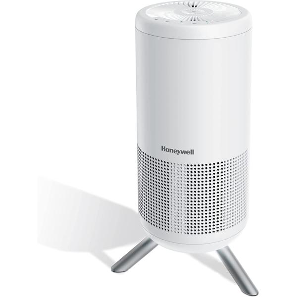 Honeywell Designer UltraQuiet Technology HEPA Air Purifier Tower, Medium-Large Room (190 sq ft) White – Features Intelligent Auto Mode - Wildfire, Smoke and Airborne Allergen Air Purifier, HPA830