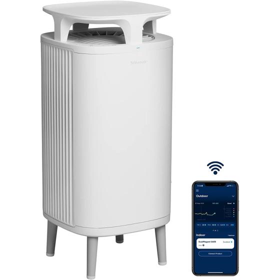 BLUEAIR Air Purifier Large Room, Table Top Air Cleaner for Dust Pet Dander Smoke Mold Pollen Bacteria Virus Allergen, Odor Removal, Home Bedroom Living Room, Alexa, Auto, HEPASilent, DustMagnet 5410i