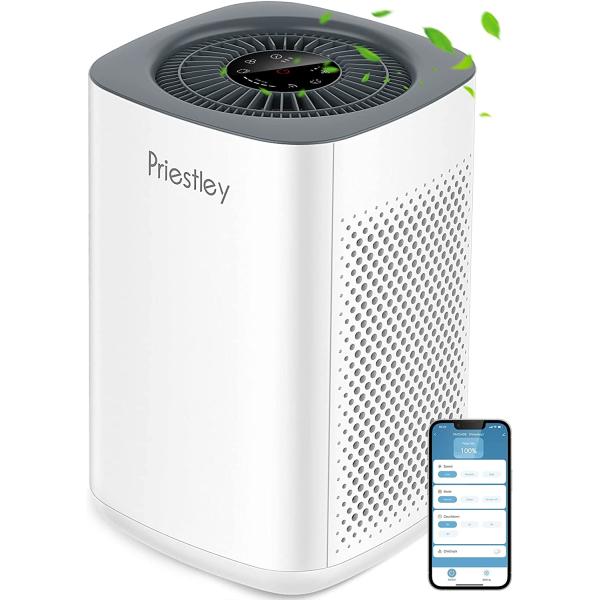 Air Purifiers for Home Large Room up to 1000 Ft2, Smart WiFi Control, Removes 99.97% of Particles with H13 True HEPA Filter for 3-Stage Filtration, Air Cleaner for Allergies, Pets, Smoke