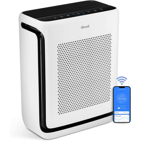LEVOIT Air Purifiers for Home Large Room Up to 1900 Ft2 in 1 Hr with Washable Filters, Air Quality Monitor, Smart WiFi, H13 True HEPA Filter Removes 99.97% of Allergy, Pet Hair in Bedroom, Vital 200S