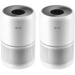 LEVOIT Air Purifier for Home Allergies and Pets Hair Smokers in Bedroom H13 True HEPA Filter, 24db Filtration System Cleaner Odor Eliminators, Remove 99.97% Dust Smoke Mold Pollen, White, 2 Pack