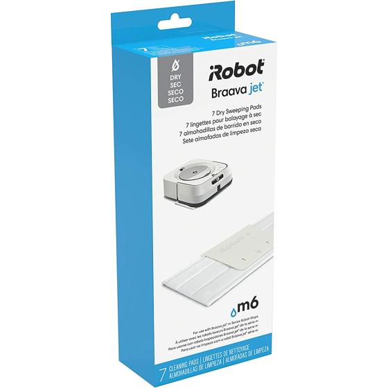 iRobot Braava Jet Authentic Replacement Parts – m6 Dry Sweeping Pads, 7-Pack