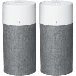 BLUEAIR Air Purifier (2-pack) for Home Large Room up to 912sqft in 60 min,HEPASilent 18dB on low,Wildfire, Removes Particles like Smoke Allergens Dust Mold Pet Hair Odor Bacteria, Blue 411 Auto, Gray