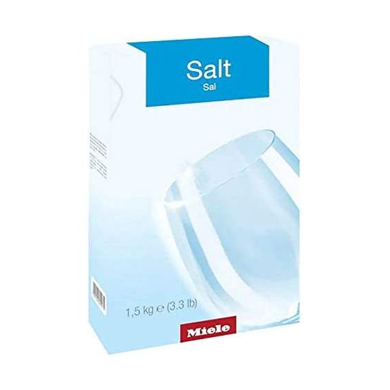 Miele Dishwasher Salt, Reactivation Salt with Extra Coarse Grains for Protecting Dishwashers and Dishes from Limescale Deposits, 3.3 lb