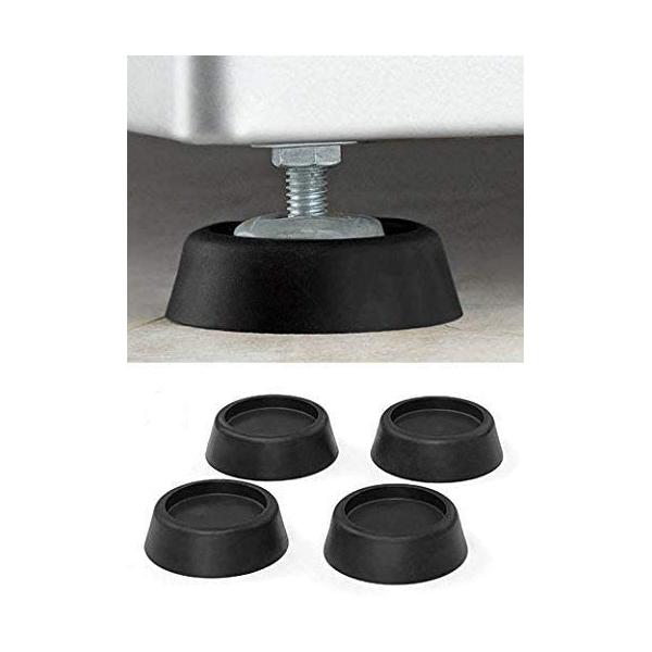 Washing Machine Foot Pads for Anti-vibration and Anti-Walk | Washer and Dryer Anti Slip Mat with Rubber Technology | Ideal for Vibration Reduction and Shock Absorber | Rubber Isolation Feet Set of 4