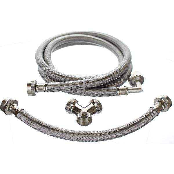 Premium Steam Dryer Hose Installation Kit - Stainless Steel - Multiple Lengths from Kelaro