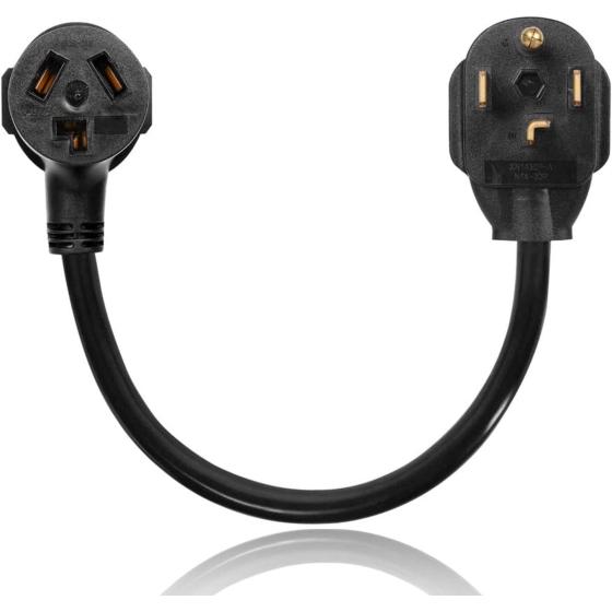 S7 Dryer Adapter Cord, Dryer Adapter 3 Prong to 4 Prong NEMA 14-30P Male to 10-30R Female, 30A, 250V,Dryer Cord Adapter 4 to 3 Prong(20inch) UL Compliant