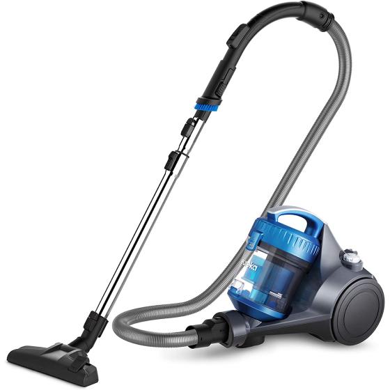 eureka WhirlWind Bagless Canister Vacuum Cleaner, Lightweight Vac for Carpets and Hard Floors, Blue