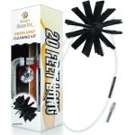 The Professional Dryer Vent Cleaner Kit [20-Feet] Innovative Duct Lint Remover Reusable Strong Nylon| Flexible Lint Brush with Drill Attachment for Faster Cleaning