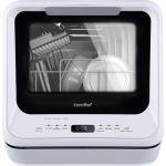COMFEE' Countertop Dishwasher, Portable Dishwasher with 5L Built-in Water Tank, No Hookup Needed, 6 Programs, 360° Dual Spray, 192℉ Steam& Air-Dry Function, Mini Dishwasher for Apartments& RVs, White