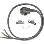 Certified Appliance Accessories 30-Amp Appliance Power Cord, 3 Prong Dryer Cord, 3 Wires with Eyelet Connectors, 5 Feet, Copper Wire