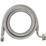 Certified Appliance Accessories Dishwasher Hose with 90 degree FGH Elbow, Water Supply Line, 6 Feet, Premium Braided Stainless Steel with PVC Core, silver/pewter, DW72SSL
