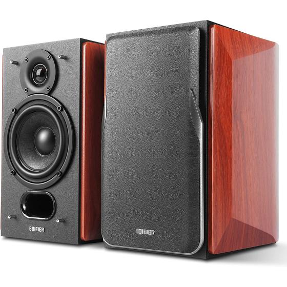Edifier P17 Passive Bookshelf Speakers - 2-Way Speakers with Built-in Wall-Mount Bracket - Perfect for 5.1, 7.1 or 11.1 Side/Rear Surround Setup - Pair - Needs Amplifier or Receiver to Operate