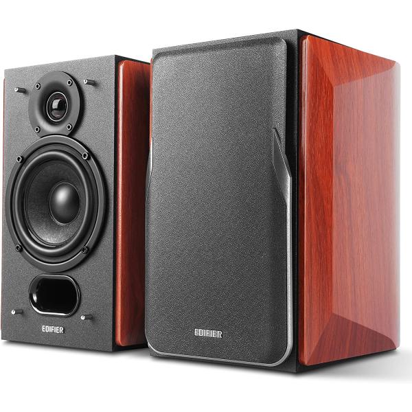 Edifier P17 Passive Bookshelf Speakers - 2-Way Speakers with Built-in Wall-Mount Bracket - Perfect for 5.1, 7.1 or 11.1 Side/Rear Surround Setup - Pair - Needs Amplifier or Receiver to Operate