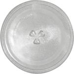 Microwave Replacement Glass Tray,12.5 in(31.5cm) Diameter Thickened Heat Resistant Microwave Glass Plate Turntable Tray Accessories Y-Bottom General,Durable Glass Dish for Microwave Oven